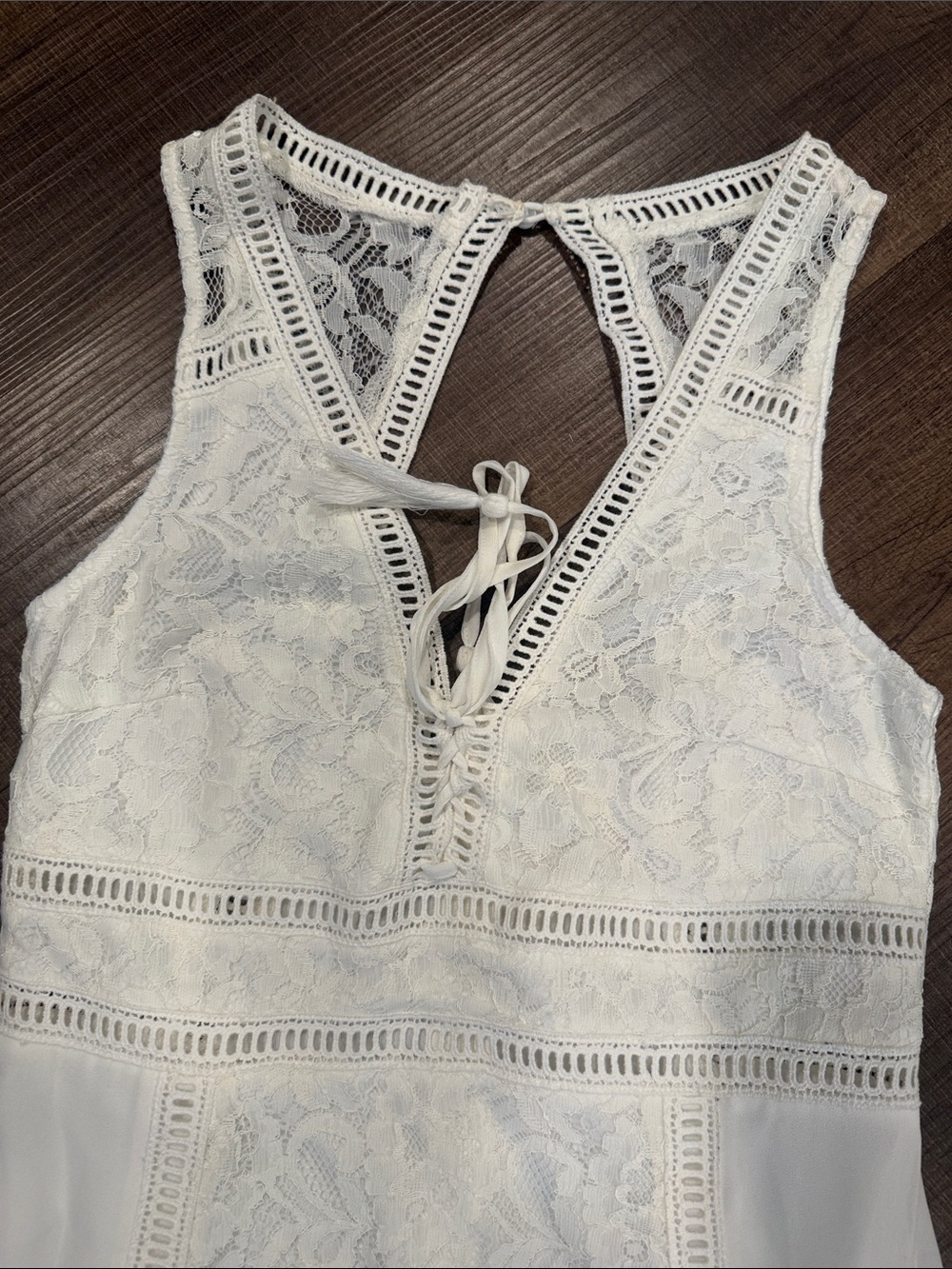 Altar'd State white boho chic Lace Maxi Dress - Picture 3 of 9